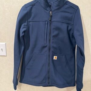 Carhartt Women's Navy Fleece Lined Scrub Jacket
